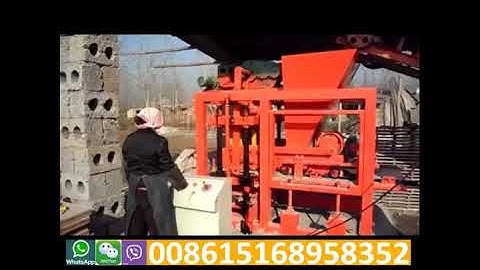 QTJ4 25C semi automatic hollow block machine