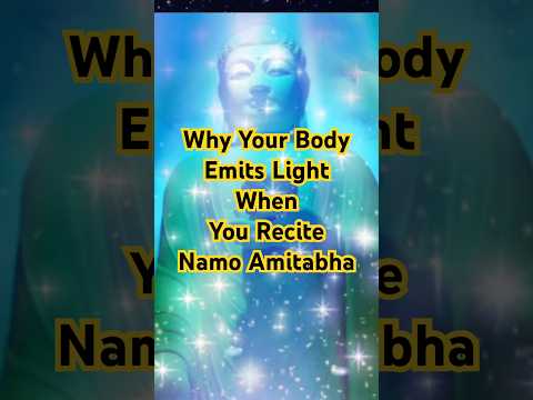 لماذا ينبعث من جسدك ضوء عندما تتلو أميتابها بوذية الأرض النقية نور بوذا ماستر شانداو