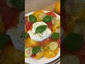 Карпаччо их эко помидоров с бурратой 🍅 #рецепт #простойрецепт #салат