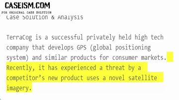 TerraCog Global Positioning Systems: Conflict and Communication on Project Case Solution & Analysis