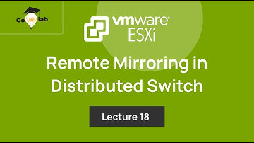 Teaser of Lecture 18. What is Remote Mirror Source Port Mirroring in VMware vDS: ESXi Networking