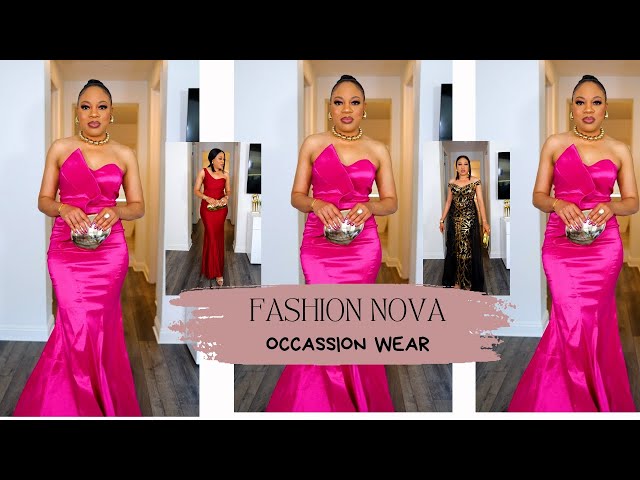 fashion nova formal dress review TRY-ON HAUL | Must have elegant dresses AND occassion wear outfits U26W