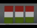 How to make Hungary🇭🇺flag in minecraft pocket/java/bedrock edition part29. #trending #viral #shorts