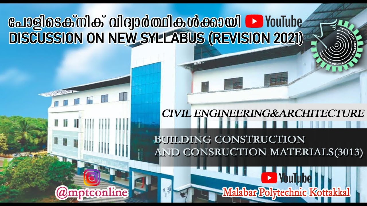 3013| BUILDING CONSTRUCTION AND CONSRUCTION MATERIAL | CIVIL ENGINEERING & ARCHITECTUTE