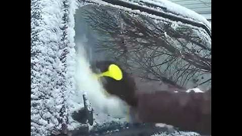 Scrape A Round Magic Cone Shaped Windshield Ice Scraper Snow Shovel Tool