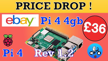 Raspberry Pi 4 #PRICE DROP# Pi 4 4gb on EBay £36 Rev 1.2