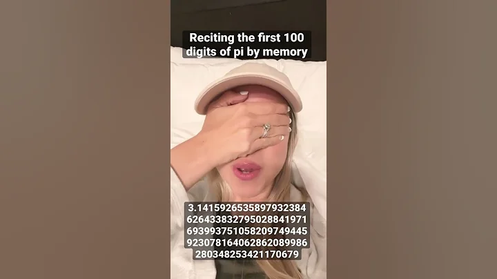 Pi to the 100th digit by memory!
