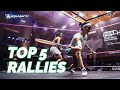 Top 5 rallies  psa world squash championships 2023 