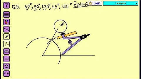 Construct 45 degree angle using compass and ruler