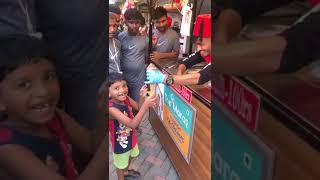 J.Janavel in ice cream shop Bangalore WONDERLA