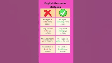 English Grammar Mistakes | Error Corrections