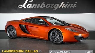 This is a smoke free carfax certified 2012 mclaren mp4-12c coupe
equipped with 3.8l twin turbo 593hp v8 engine and 7-speed dual clutch
automatic spo...