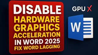 Word Disable Hardware Graphics Acceleration Missing | Disable Hardware Graphics Acceleration in Word