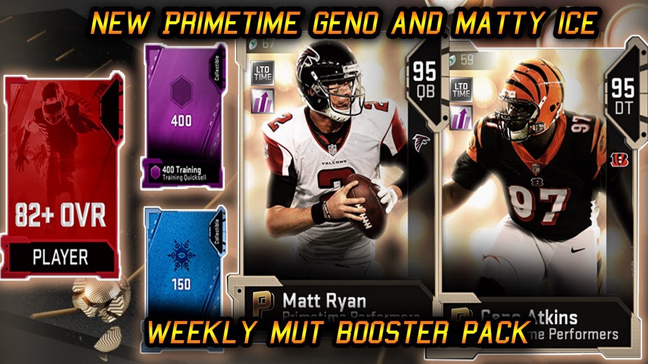 New PrimeTime Performers Atkins And Matty Ice | Weekly Booster Pack | Madden NFL 19 Ultimate Team