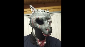 werewolf mask i am working on. 3d modeled with meshmixer and printed with my ender3v2