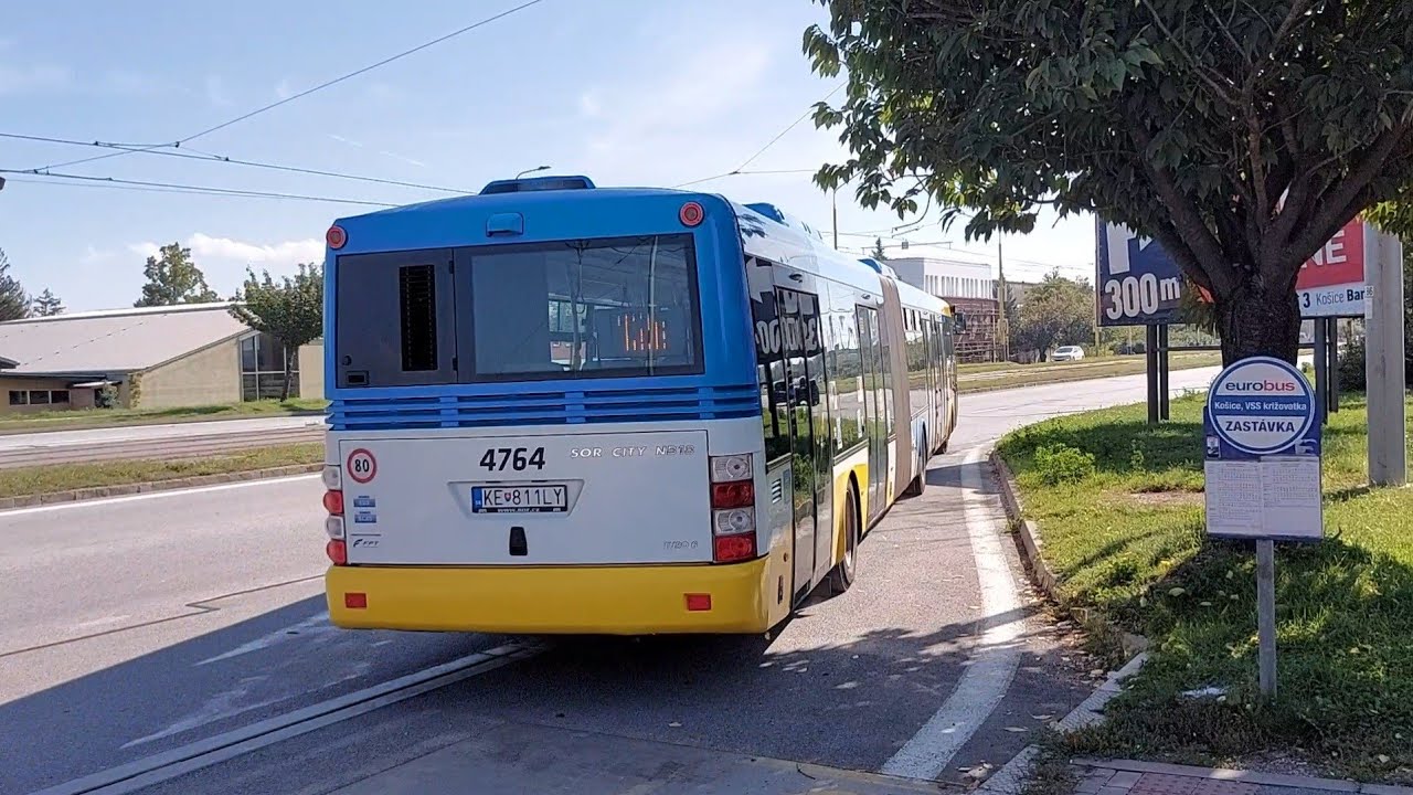 MHD počas MMM 2021 v Košiciach (4/4) • Jazda s výlukovou linkou 12.