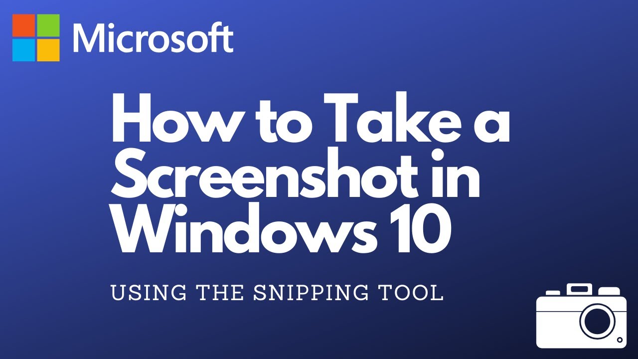 How to Take a Screenshot in Windows 10 - YouTube