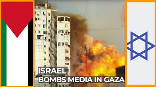 Israeli military demolish Media building in Gaza | AJ #shorts