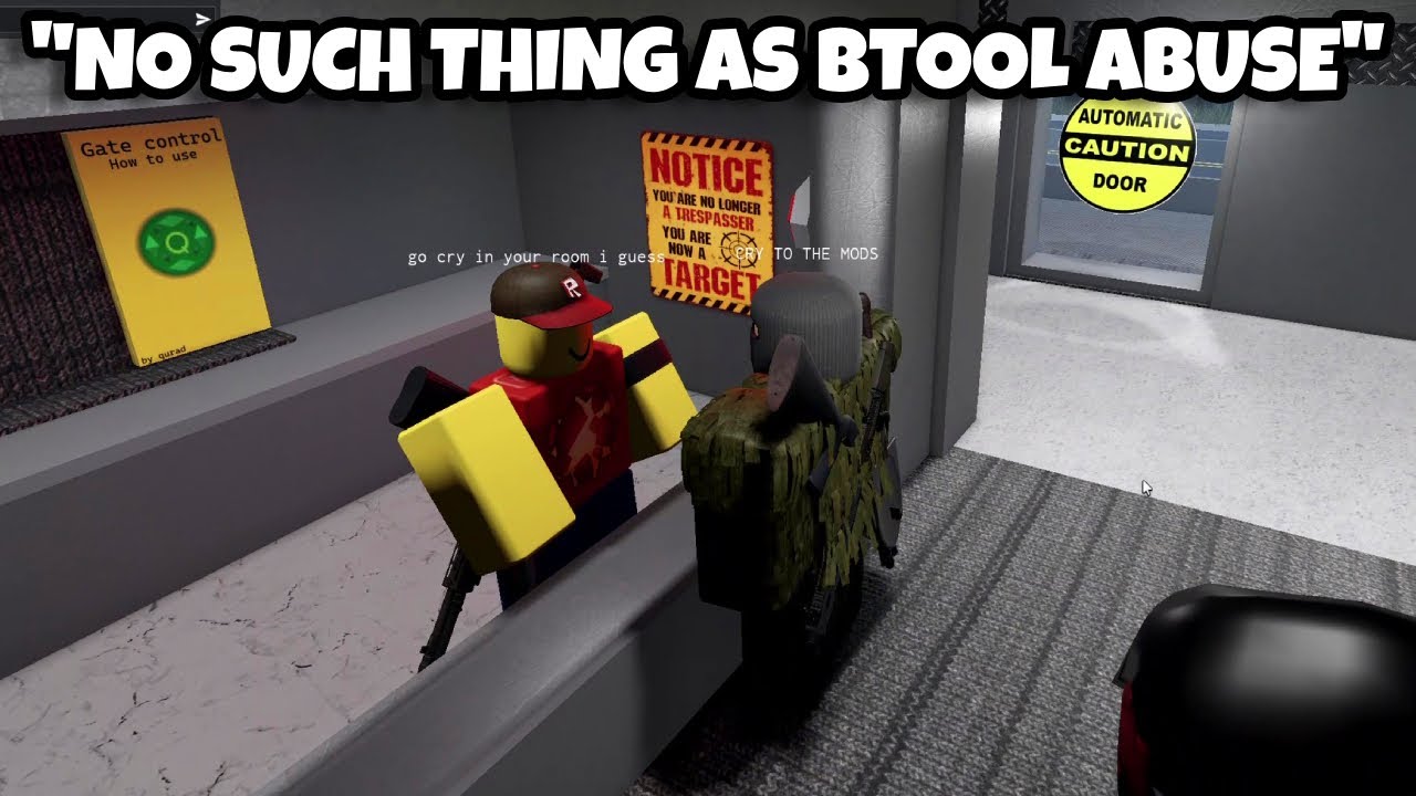 Btool Abuser Gets MAD | Roblox Town