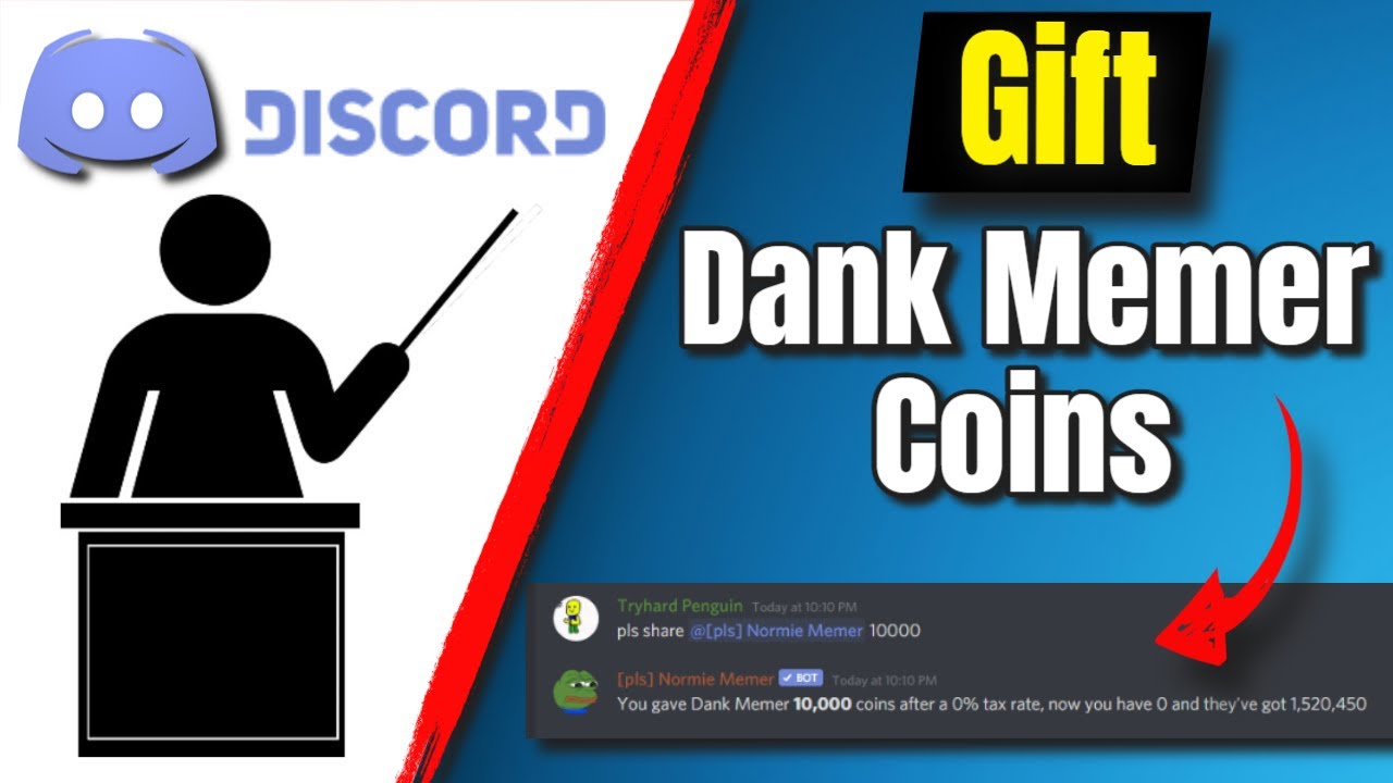How To Gift Dank Memer Coins On Discord