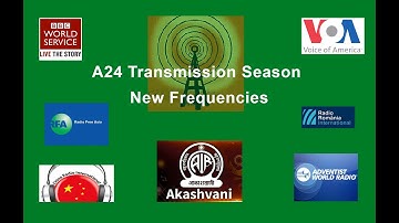 New Frequencies for International Broadcasters - A24 Transmission Season