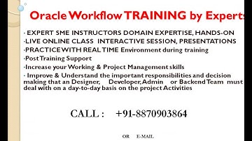 Oracle Workflow Online Training