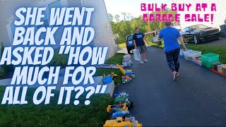How much for all of it?? Our first garage sale outing was a huge success!!