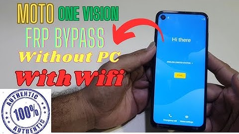 Moto One Vision Frp Bypass Without Pc Final Solution | Remove Google Account