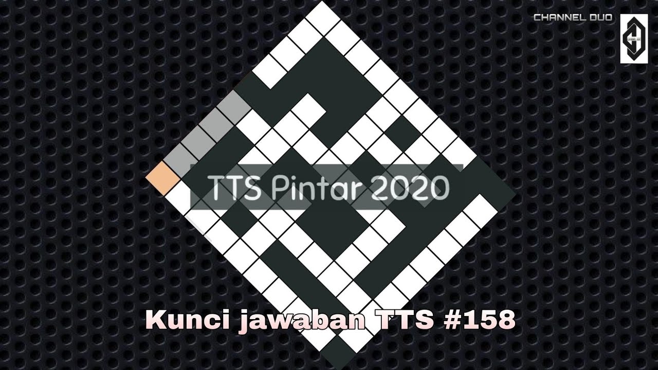 Kunci Jawaban Tts 158 Level 158 Tts Pintar 2020 Youtube