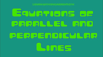 Equations of Parallel and Perpendicular Lines (Tagalog/Filipino Math)