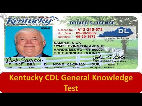 Kentucky CDL General Knowledge Test