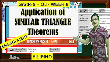 Application of Similar Triangle Theorems   |  Q3  | Math 9