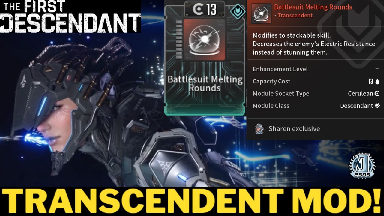 "BATTLESUIT MELTING ROUNDS" TRANSCENDENT MOD FOR SHAREN! HOW IT WORKS