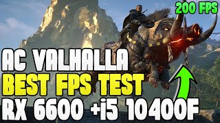 AC Valhalla RX 6600 + i5 10400F FPS Test 2023 Assassin's Creed Valhalla Benchmark  Low End PC