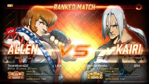 PlayStation 4 FIGHTING EX LAYER Online Ranked matches #1 Allen Snyder [Babel]