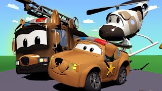 Car Patrol -  Special puppy day - Hella falls in the river - Car City ! Police Cars and fire Trucks
