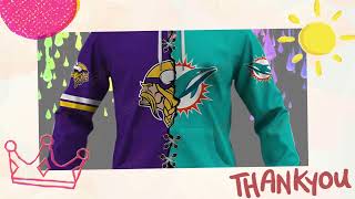 "Unleash Your Team Spirit with NFL Mix Teams Sports Custom Hoodie