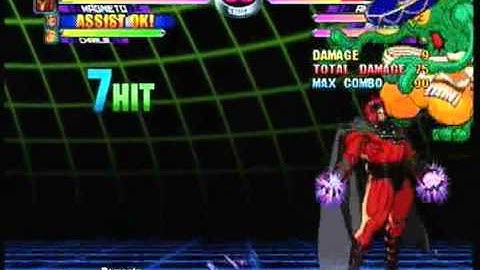 MvC2: Thanos/Charlie/Magneto 4x Tag Combo
