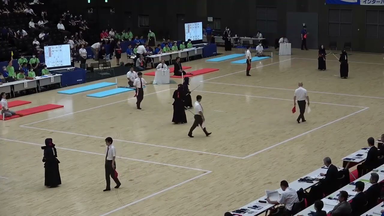 2023年IH 剣道女子 個人 4回戦 武藤凛 仙台(宮城) vs 若尾樺子 高山西(岐阜)