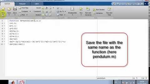 Simulate nonlinear system using Matlab