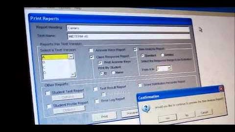 SE Scantron Machine part 2 scanning the scantrons