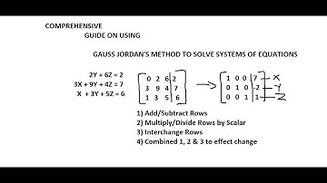 Gauss Jordan