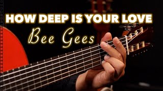 PDF Sample Rafa Soto - How Deep is Your Love - Fingerstyle guitar tab & chords by Bee Gees.