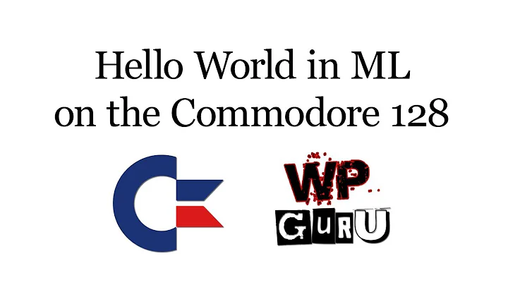 Writing HELLO WORLD in Machine Language on the Commodore 128