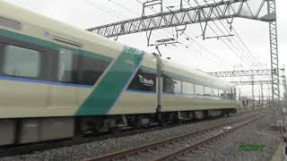 【ライブカメラ風 廃回出庫】 東武8000系 8563F+8564F 館林出張所 行き交う列車から出庫時刻が割り出せるかも 　 10年 20年後には走る車両も変わるだろうな 20220513