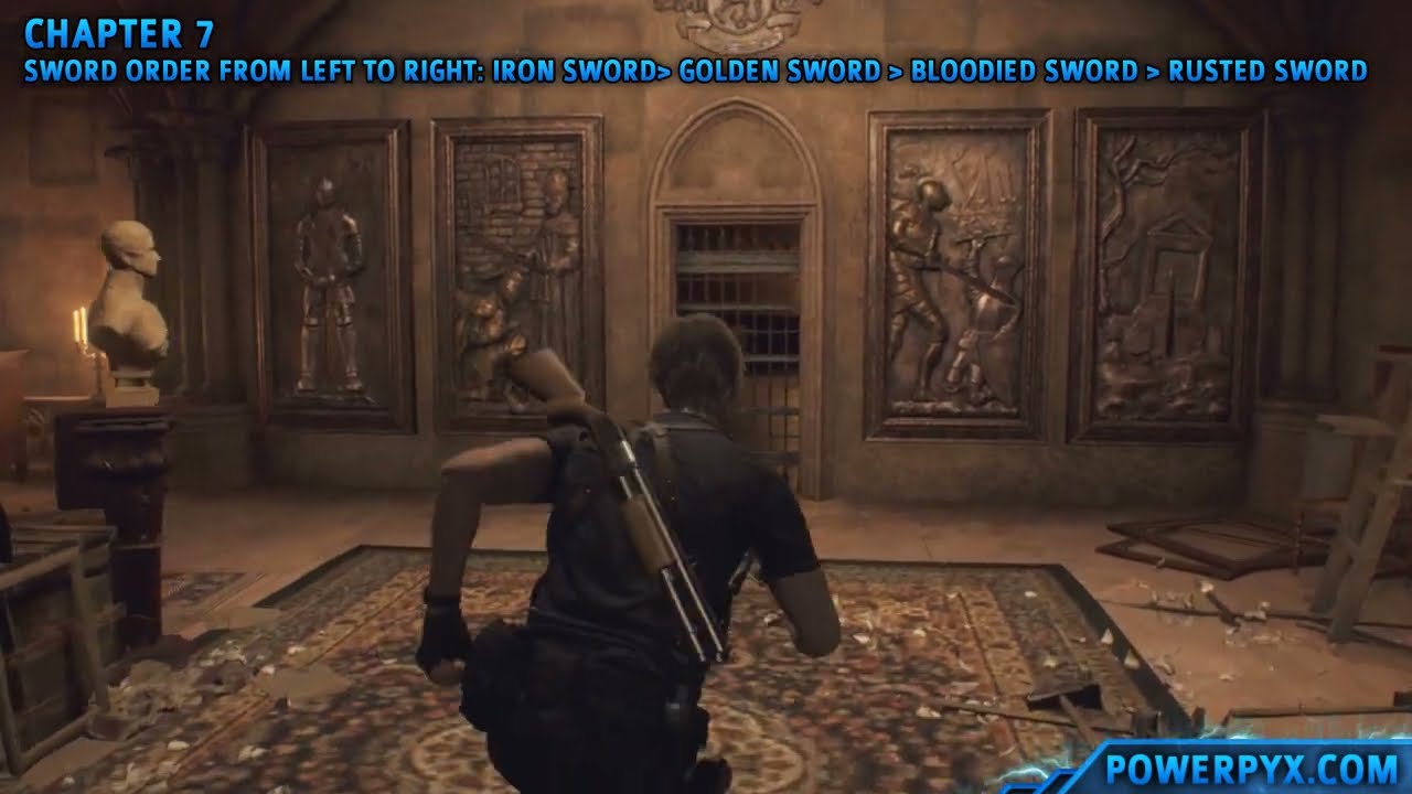 How to solve the sword puzzle - Resident Evil 4