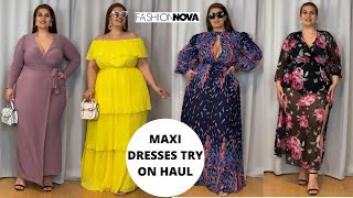Fashion Nova Curve Maxi Dresses Try On Haul