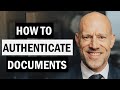 How to authenticate documents at trial