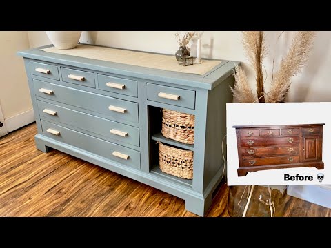 black dresser and chest of drawers