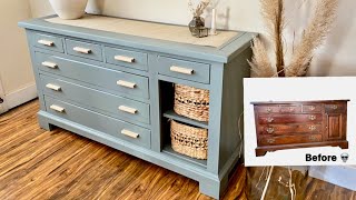 Furniture Flip using my 1 step paint recipe  makeover on a budget  hardware hack  diy Dalia Color